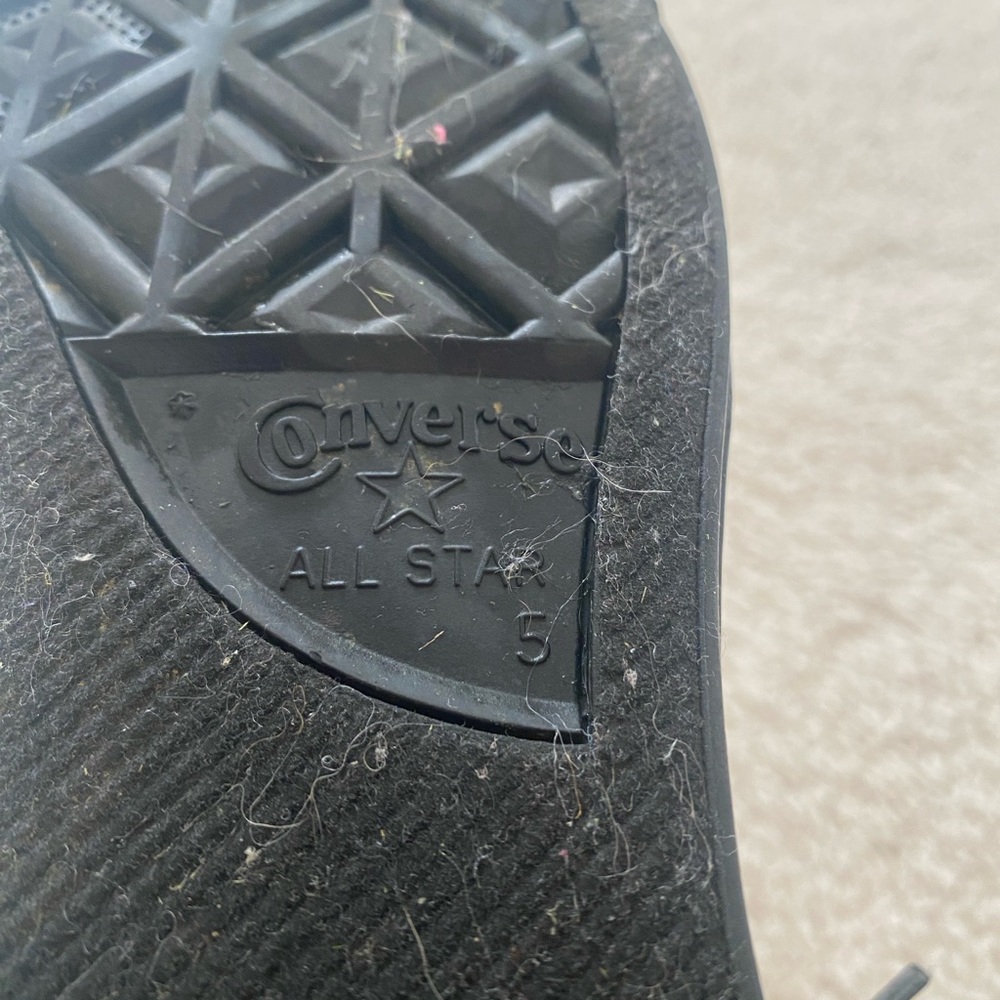 Converse black on black  High-Top Sneakers - Picture 5 of 6